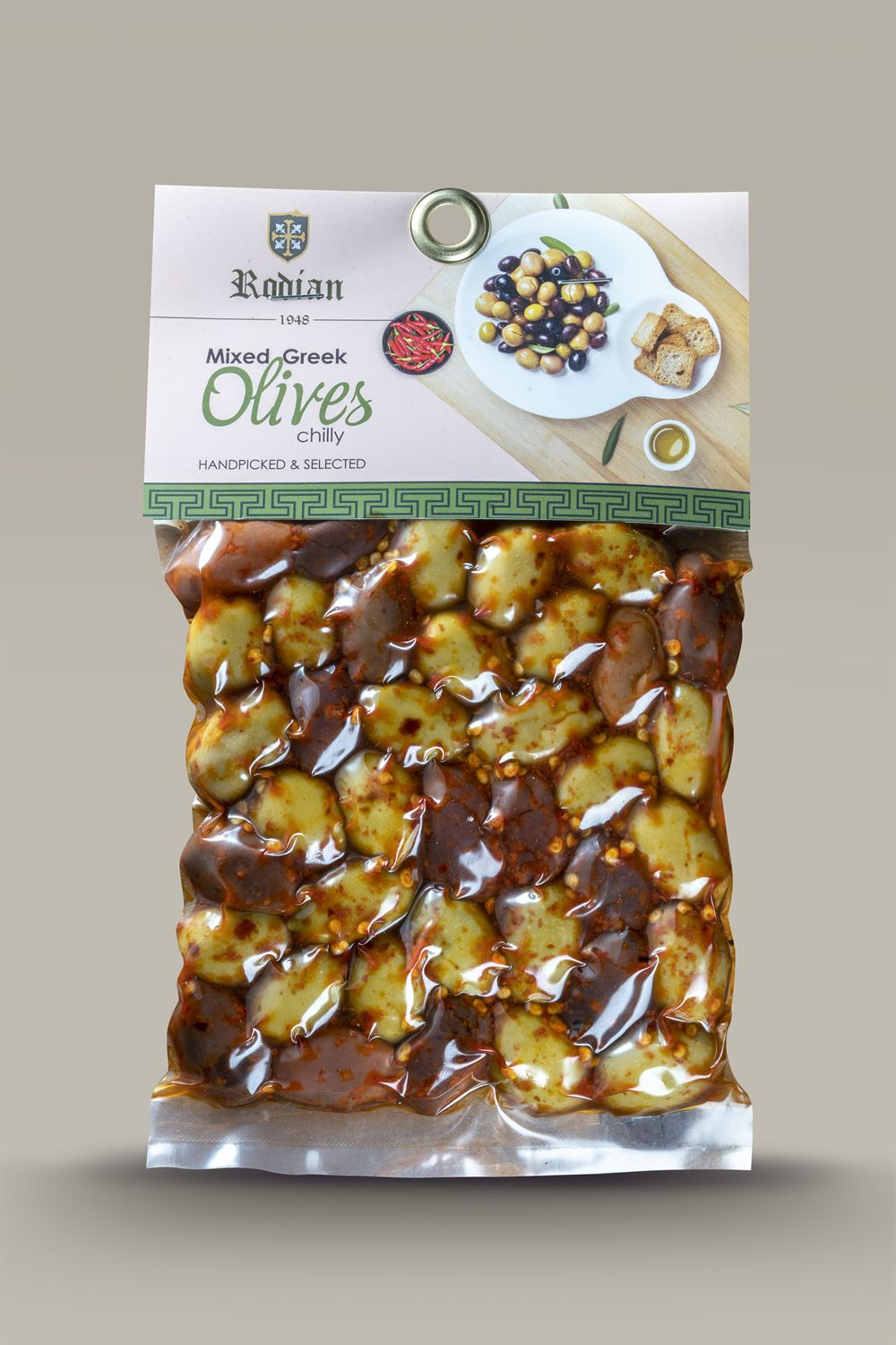 Spicy Kalamon & Green Olives in Vacuum - greek olives